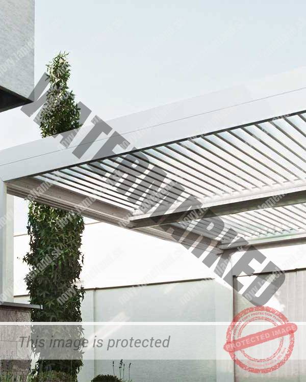 Pergoly s lamelovým tienením