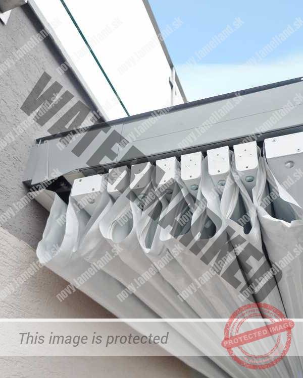 Pergoly s textilným tienením