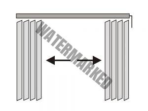 Sťahovanie látky typ opona