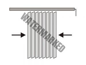Sťahovanie látky na stred