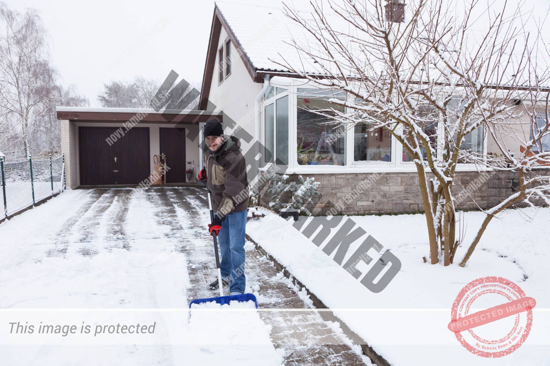 udrza garazovej brany na zimu sneh