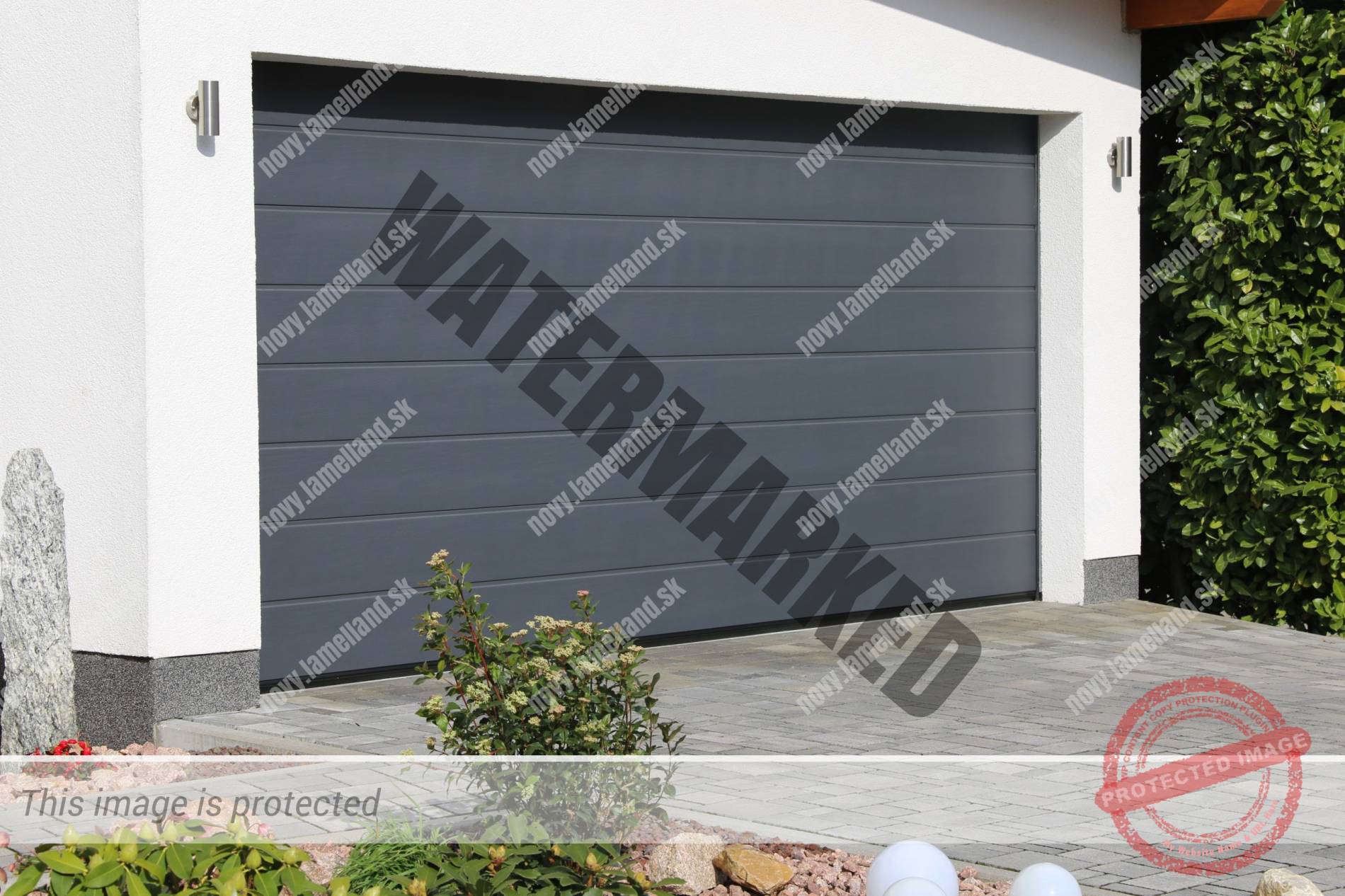 moderny dom sekciova brana antracit