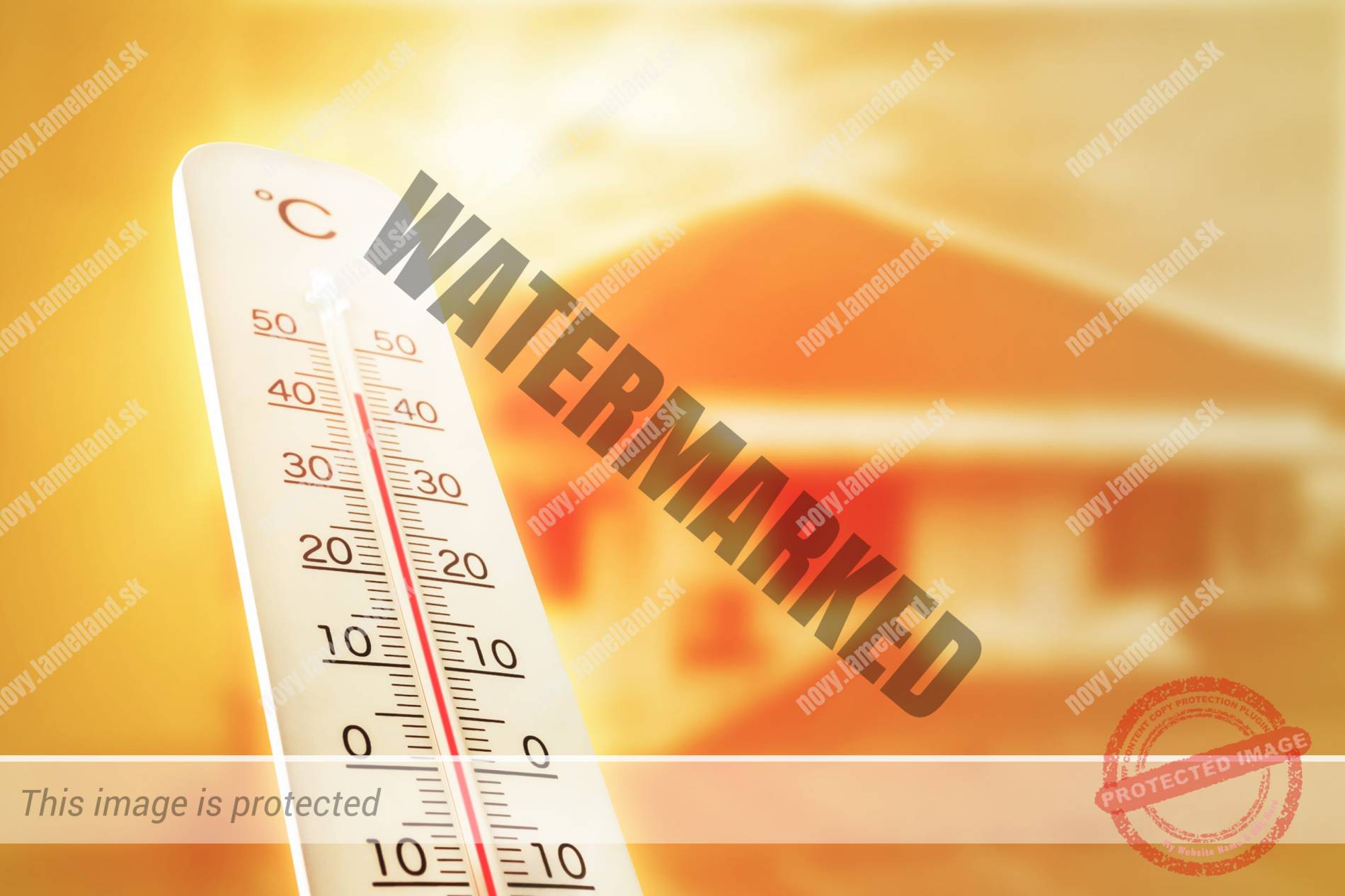 teplomer slnecny den moderny dom