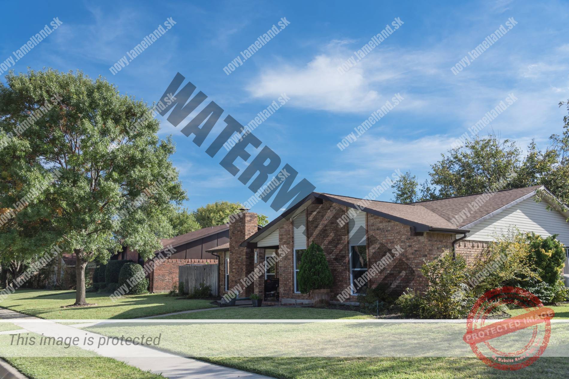 Dom s tehlickovym obkladom