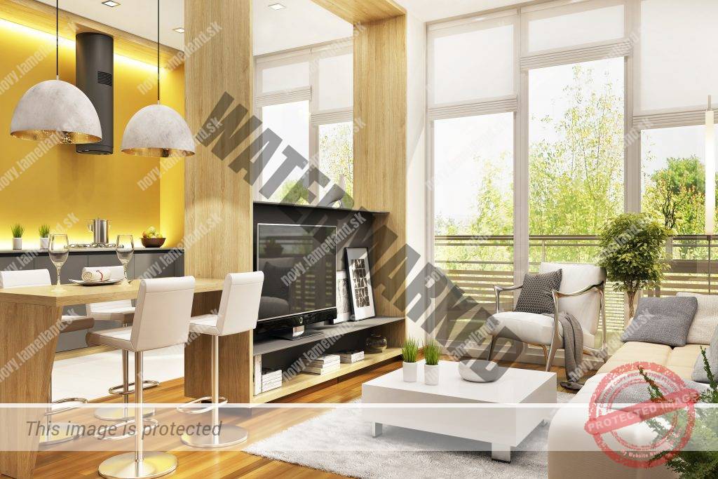 Látkové rolety v interieri