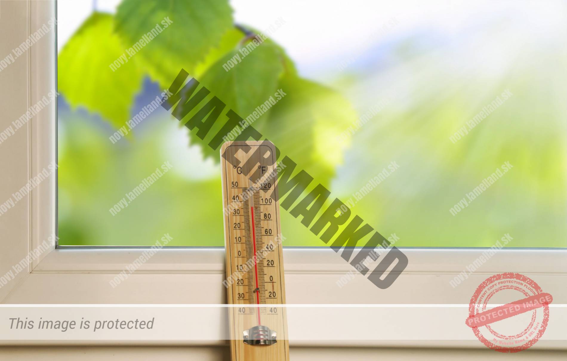 teplomer v okne